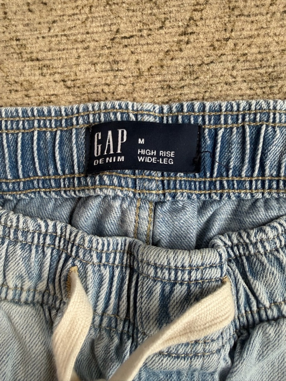 GAP Light Blue High-Rise Wide-Leg denim